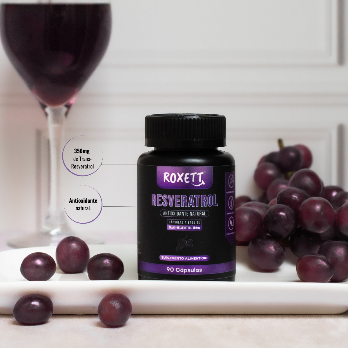 Resveratrol| Antioxidante natural | 90 capsulas